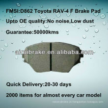 D862 semi-metallic Toyota RAV-4 freio pad